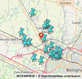 Mappa Via dell'Industria, 40012 Calderara di Reno BO, Italia (3.5225)