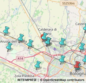 Mappa Via dell'Industria, 40012 Calderara di Reno BO, Italia (5.176)