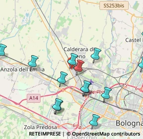 Mappa Via dell'Industria, 40012 Calderara di Reno BO, Italia (5.34647)