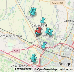 Mappa Via A. Marzocchi, 40012 Calderara di Reno BO, Italia (2.95)