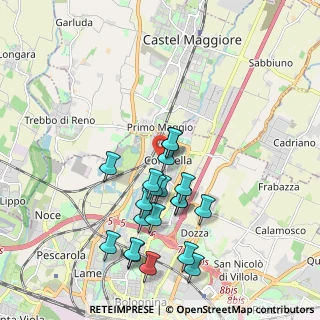 Mappa Via delle Fonti, 40128 Bologna BO, Italia (1.897)