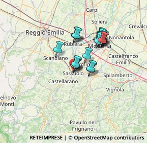 Mappa Viale Sandro Botticelli, 41049 Sassuolo MO, Italia (10.8375)