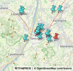 Mappa Viale Sandro Botticelli, 41049 Sassuolo MO, Italia (2.81733)