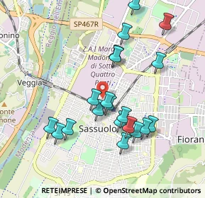 Mappa Viale Sandro Botticelli, 41049 Sassuolo MO, Italia (0.93)