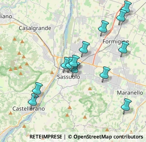 Mappa Viale G. Leopardi, 41049 Sassuolo MO, Italia (3.92538)