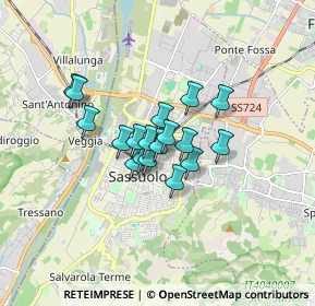 Mappa Viale G. Leopardi, 41049 Sassuolo MO, Italia (1.06778)