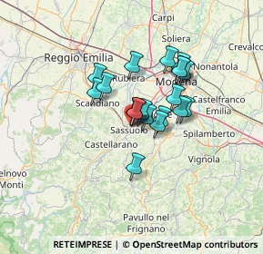 Mappa Viale G. Leopardi, 41049 Sassuolo MO, Italia (9.0985)