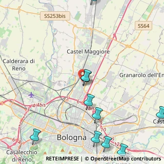 Mappa Via Jack London, 40128 Bologna BO, Italia (6.21727)