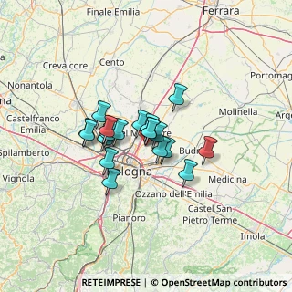 Mappa Via Minghetti, 40057 Cadriano BO, Italia (8.699)