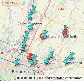 Mappa Via Minghetti, 40057 Cadriano BO, Italia (4.51412)