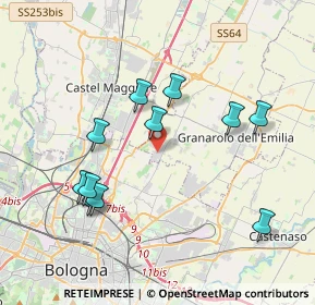 Mappa Via Minghetti, 40057 Cadriano BO, Italia (3.86455)