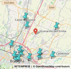 Mappa Via Minghetti, 40057 Cadriano BO, Italia (5.71462)