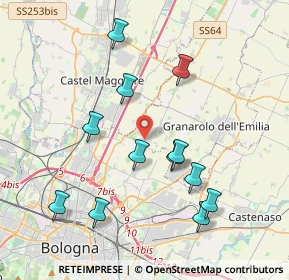 Mappa Via Minghetti, 40057 Cadriano BO, Italia (3.98667)