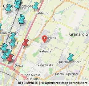 Mappa Via Minghetti, 40057 Cadriano BO, Italia (3.508)