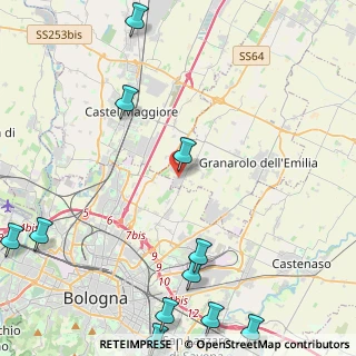 Mappa Via Minghetti, 40057 Cadriano BO, Italia (6.81583)