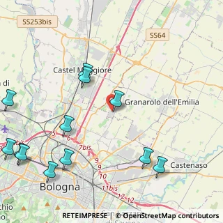 Mappa Via Minghetti, 40057 Cadriano BO, Italia (5.81333)
