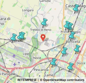 Mappa Via Francesco Zanardi, 40013 Bologna BO, Italia (2.59833)