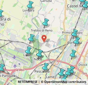 Mappa Via Francesco Zanardi, 40013 Bologna BO, Italia (3.17158)