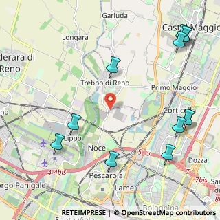 Mappa Via Francesco Zanardi, 40013 Bologna BO, Italia (2.92667)