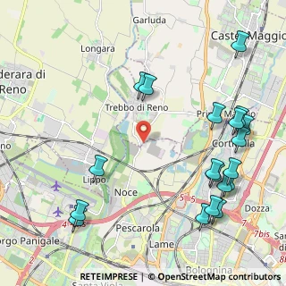 Mappa Via Francesco Zanardi, 40013 Bologna BO, Italia (2.73211)