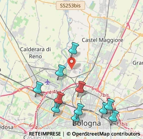 Mappa Via Francesco Zanardi, 40013 Bologna BO, Italia (4.83636)