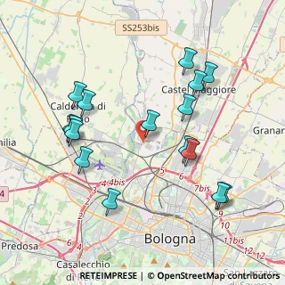 Mappa Via Francesco Zanardi, 40013 Bologna BO, Italia (4.16813)