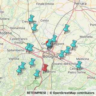 Mappa Via Francesco Zanardi, 40013 Bologna BO, Italia (16.38824)