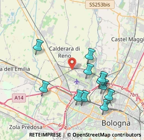 Mappa 40132 Calderara di Reno BO, Italia (3.9)