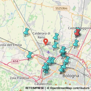 Mappa Via Fossa Cava, 40132 Calderara di Reno BO, Italia (4.7495)