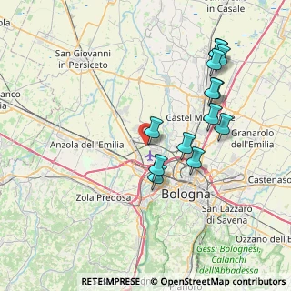 Mappa Via Fossa Cava, 40132 Calderara di Reno BO, Italia (7.99)