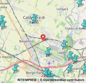 Mappa 40132 Calderara di Reno BO, Italia (3.41933)