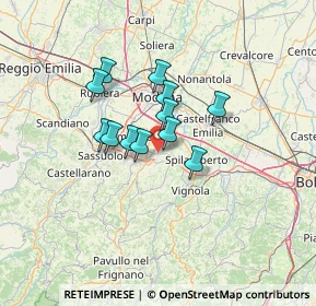 Mappa Via Rio dei Gamberi, 41051 Castelnuovo Rangone MO, Italia (9.33667)