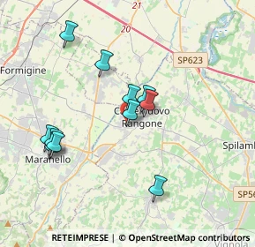 Mappa Via Rio dei Gamberi, 41051 Castelnuovo Rangone MO, Italia (3.53364)