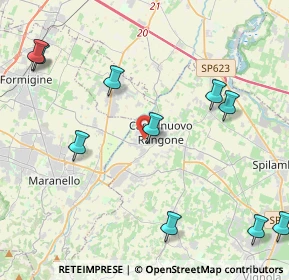 Mappa Via Rio dei Gamberi, 41051 Castelnuovo Rangone MO, Italia (5.9675)