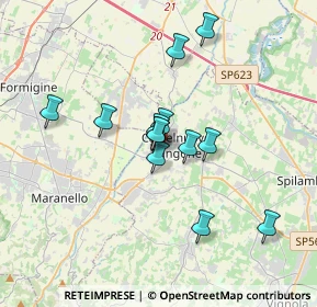 Mappa Via Rio dei Gamberi, 41051 Castelnuovo Rangone MO, Italia (2.83615)