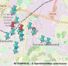 Mappa Via Braida, 41042 Fiorano modenese MO, Italia (1.11063)