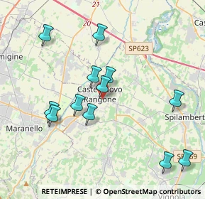 Mappa Via Andrea Costa, 41051 Castelnuovo Rangone MO, Italia (3.98)