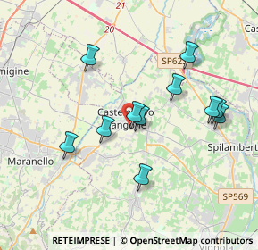 Mappa Via Andrea Costa, 41051 Castelnuovo Rangone MO, Italia (3.51364)