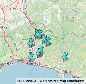 Mappa Via Vaccarezza, 16010 Valbrevenna GE, Italia (9.25769)