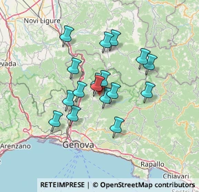 Mappa Via Vaccarezza, 16010 Valbrevenna GE, Italia (10.76294)
