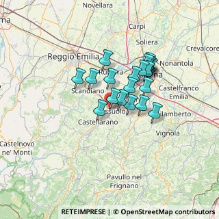Mappa Viale Palestro, 41049 Sassuolo MO, Italia (10.477)