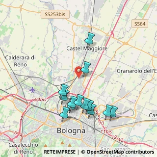 Mappa Via dell'Arcoveggio, 40128 Bologna BO, Italia (3.93615)