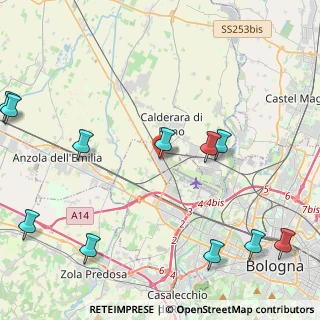 Mappa Via 25 Aprile, 40012 Bargellino BO, Italia (5.96727)