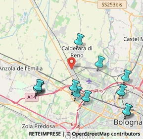 Mappa Via 25 Aprile, 40012 Bargellino BO, Italia (4.87923)