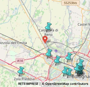 Mappa Via 25 Aprile, 40012 Bargellino BO, Italia (6.46429)