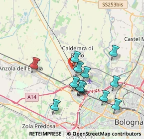 Mappa Via 25 Aprile, 40012 Bargellino BO, Italia (3.51231)