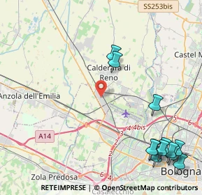 Mappa Via 25 Aprile, 40012 Bargellino BO, Italia (6.04)