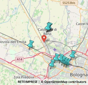 Mappa Via 25 Aprile, 40012 Bargellino BO, Italia (4.09636)