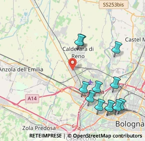 Mappa Via 25 Aprile, 40012 Bargellino BO, Italia (4.73083)