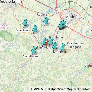 Mappa Viale Po, 41049 Sassuolo MO, Italia (6.325)